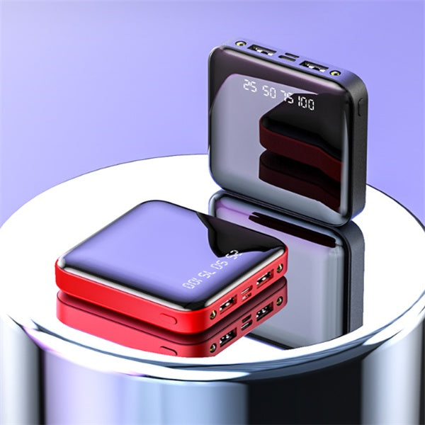 Mini Power Bank 20000 mAh With Portable Mirror & Digital Display