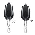 1500mAh Mini Power Emergency Pod Key chain Charger With Type-C - Ultra-Compact Mini Battery Pack