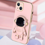 3D Astronaut Phone Case With Anti-Drop Electroplating Bracket