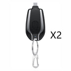 1500mAh Mini Power Emergency Pod Key chain Charger With Type-C - Ultra-Compact Mini Battery Pack