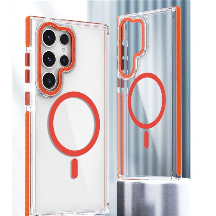 Drop-resistant All-inclusive Magnetic Suction Charger Transparent Acrylic Ultra Phone Case