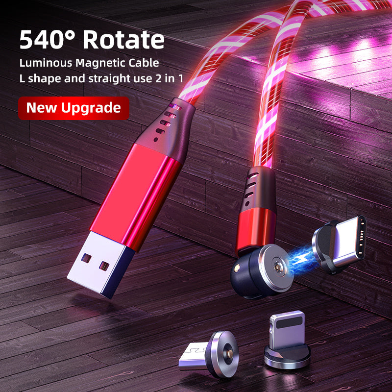 Rotatable Luminous Magnetic Cable For Fast Charging