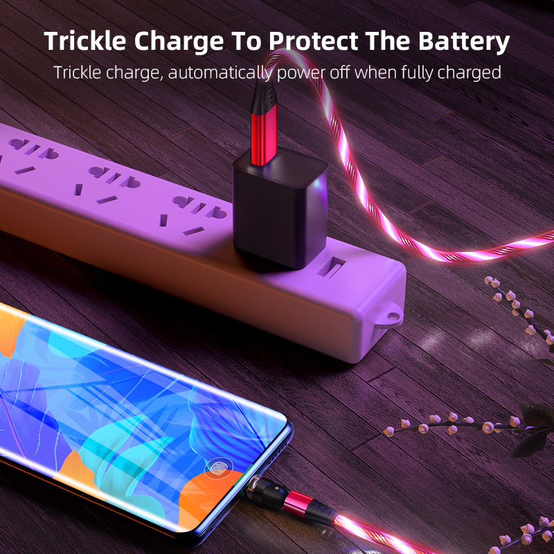Rotatable Luminous Magnetic Cable For Fast Charging