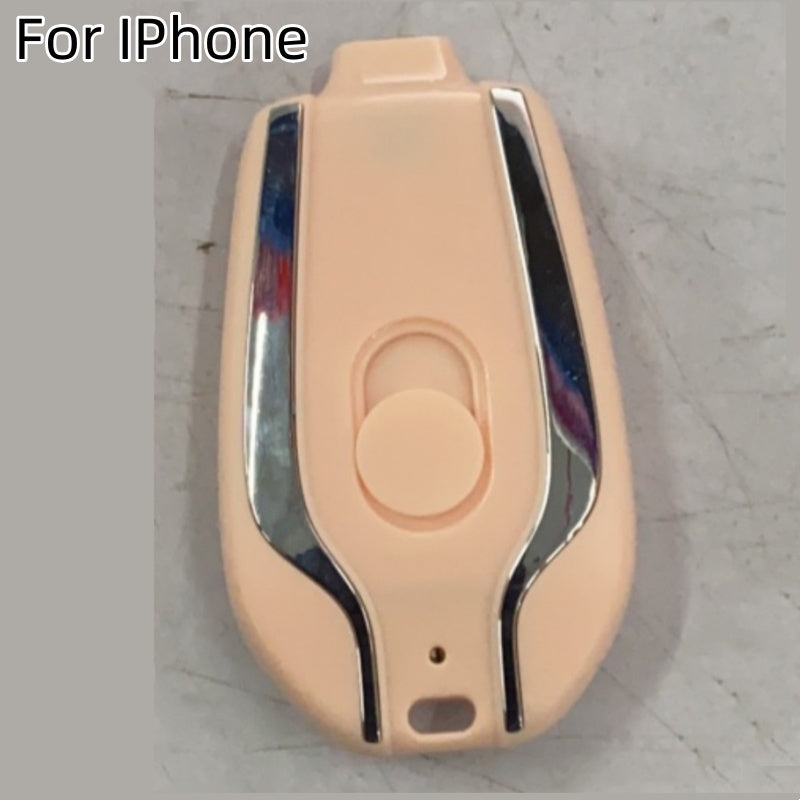 1500mAh Mini Power Emergency Pod Key chain Charger With Type-C - Ultra-Compact Mini Battery Pack