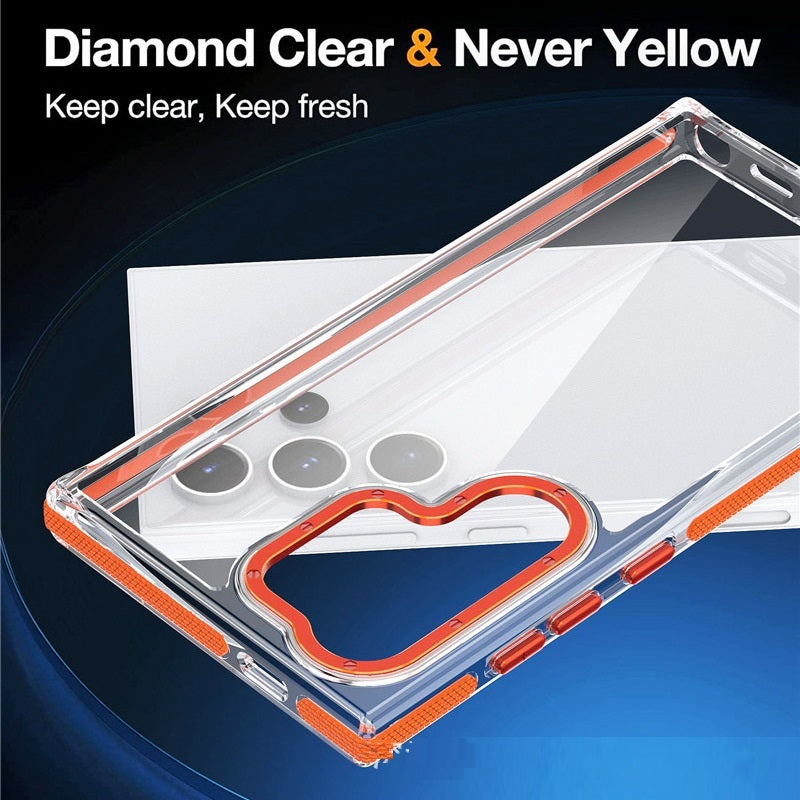 Drop-resistant All-inclusive Magnetic Suction Charger Transparent Acrylic Ultra Phone Case