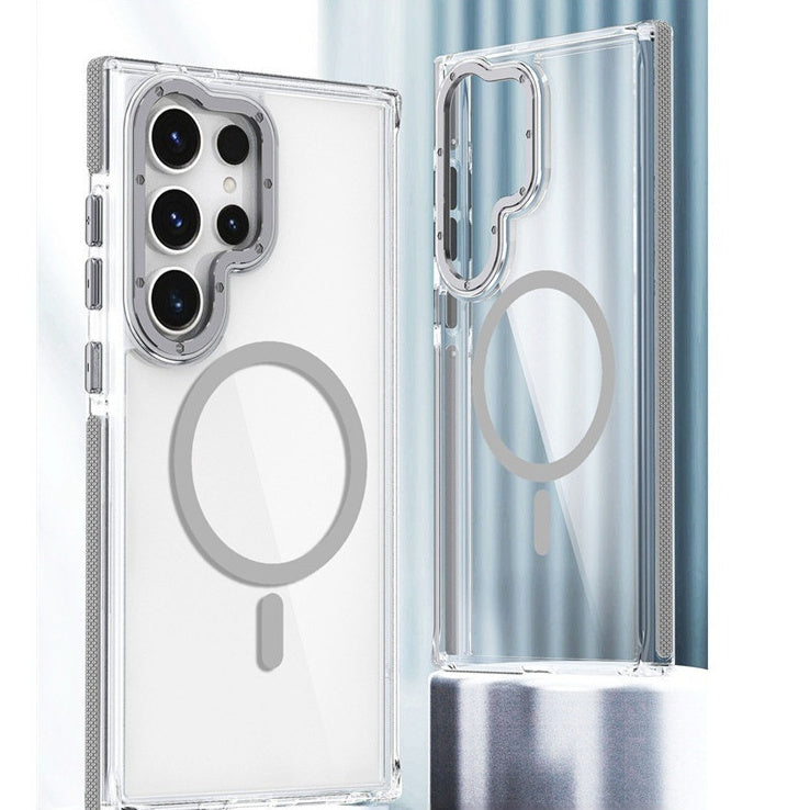 Drop-resistant All-inclusive Magnetic Suction Charger Transparent Acrylic Ultra Phone Case