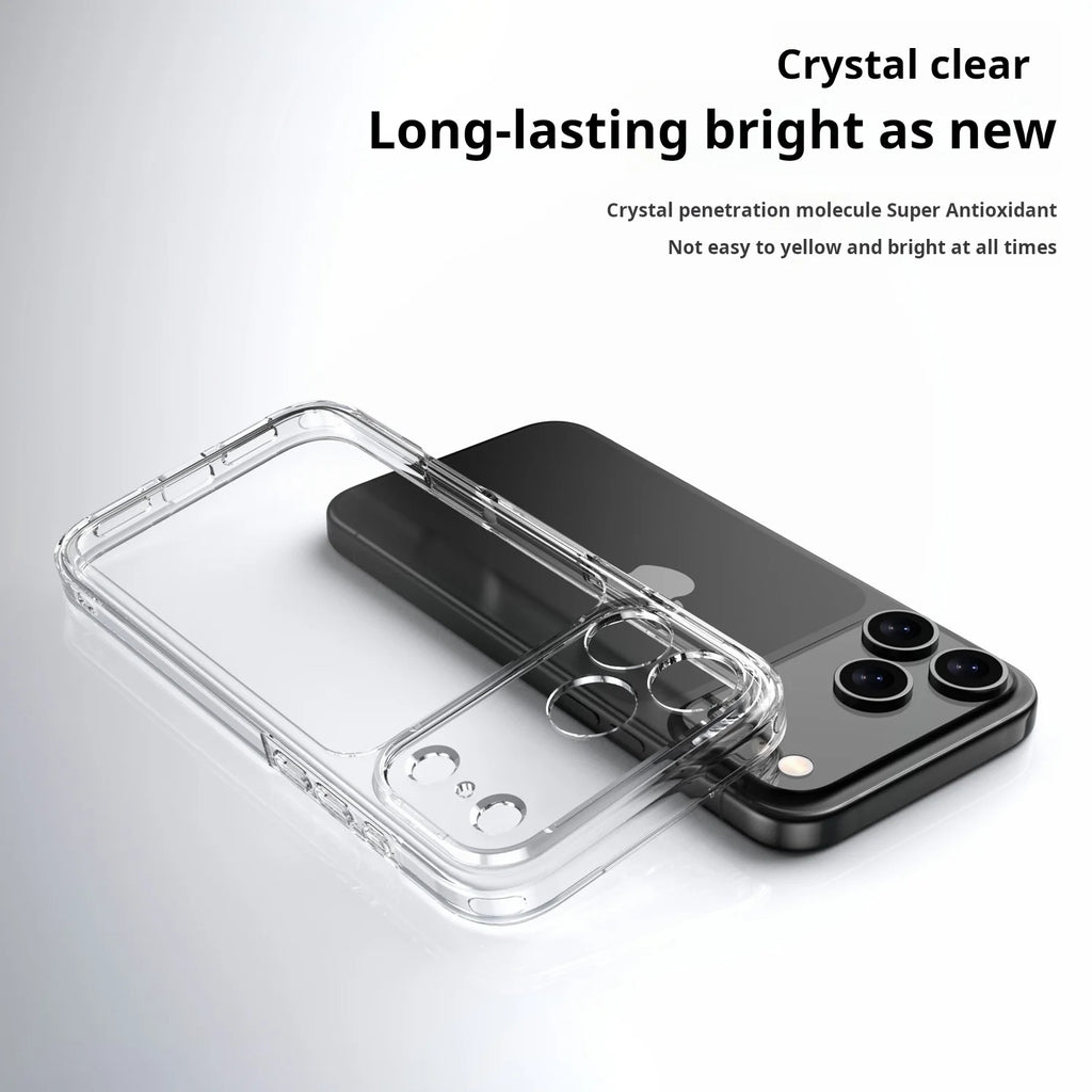 Luxury Hybrid Transparent Shockproof Case For iPhone