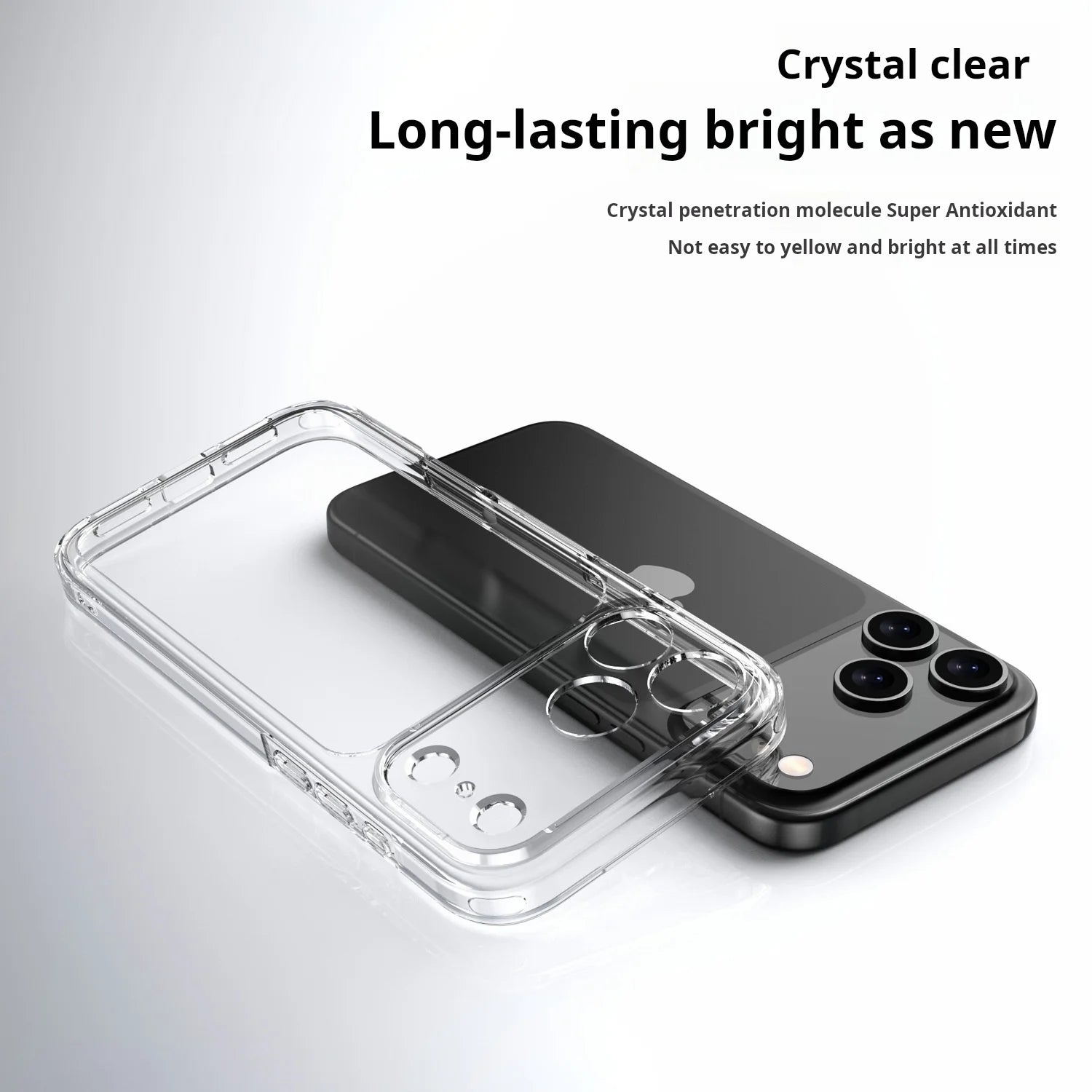 Luxury Hybrid Transparent Shockproof Case For iPhone