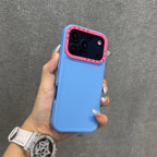 Collision Colour Lens Protector Soft Phone Case For iPhones
