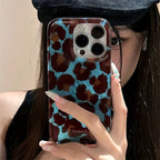 Simple Fashion Smudge Leopard Print Soft Phone Case For iPhone