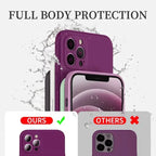 Official Phone Case For IPhone - Silicone Solid Color Fall and Collision Protection Cover