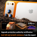 Simple Translucent with Lens Film Case for iPhone 17 Pro Max All-inclusive Anti-fall Damping Cover