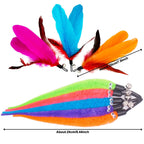7pcs Interactive Cat Toys - Retractable Wand Toy and Feather Toys Refills for Indoor Cats to Chase and Exercise
