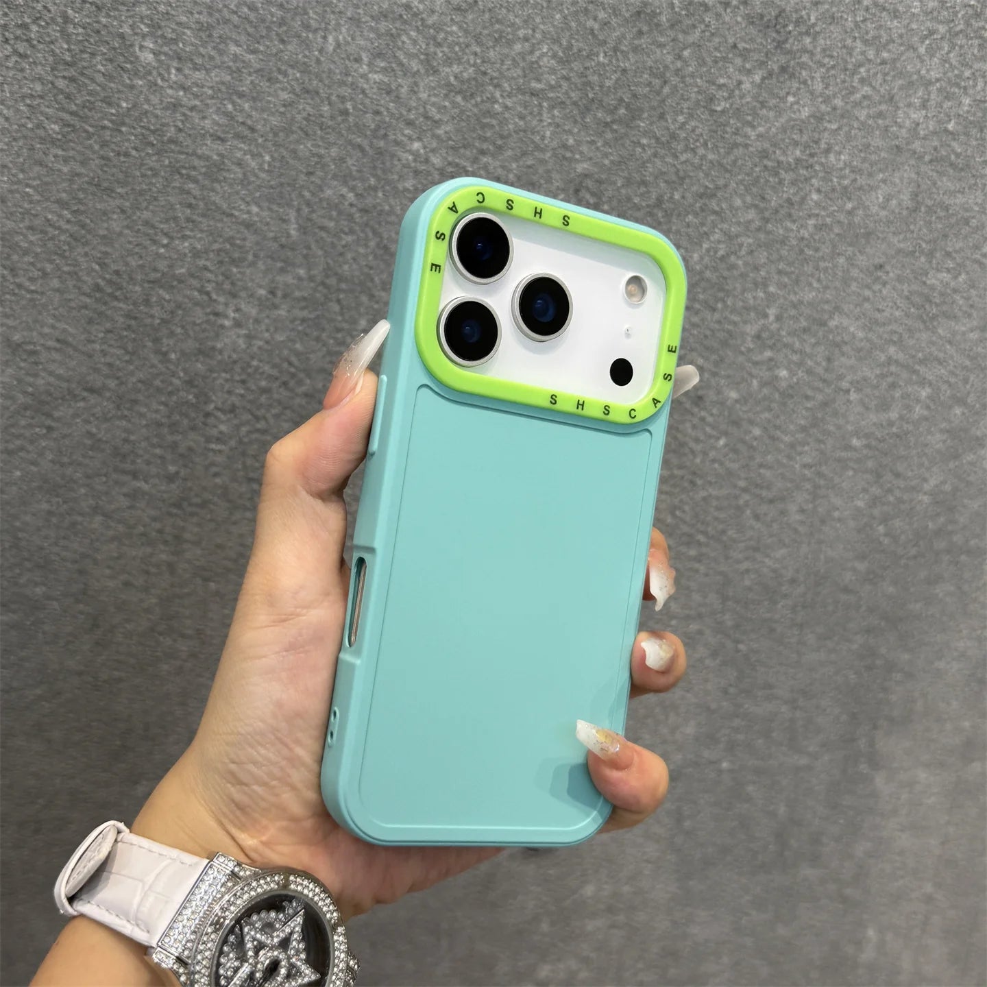 Collision Colour Lens Protector Soft Phone Case For iPhones
