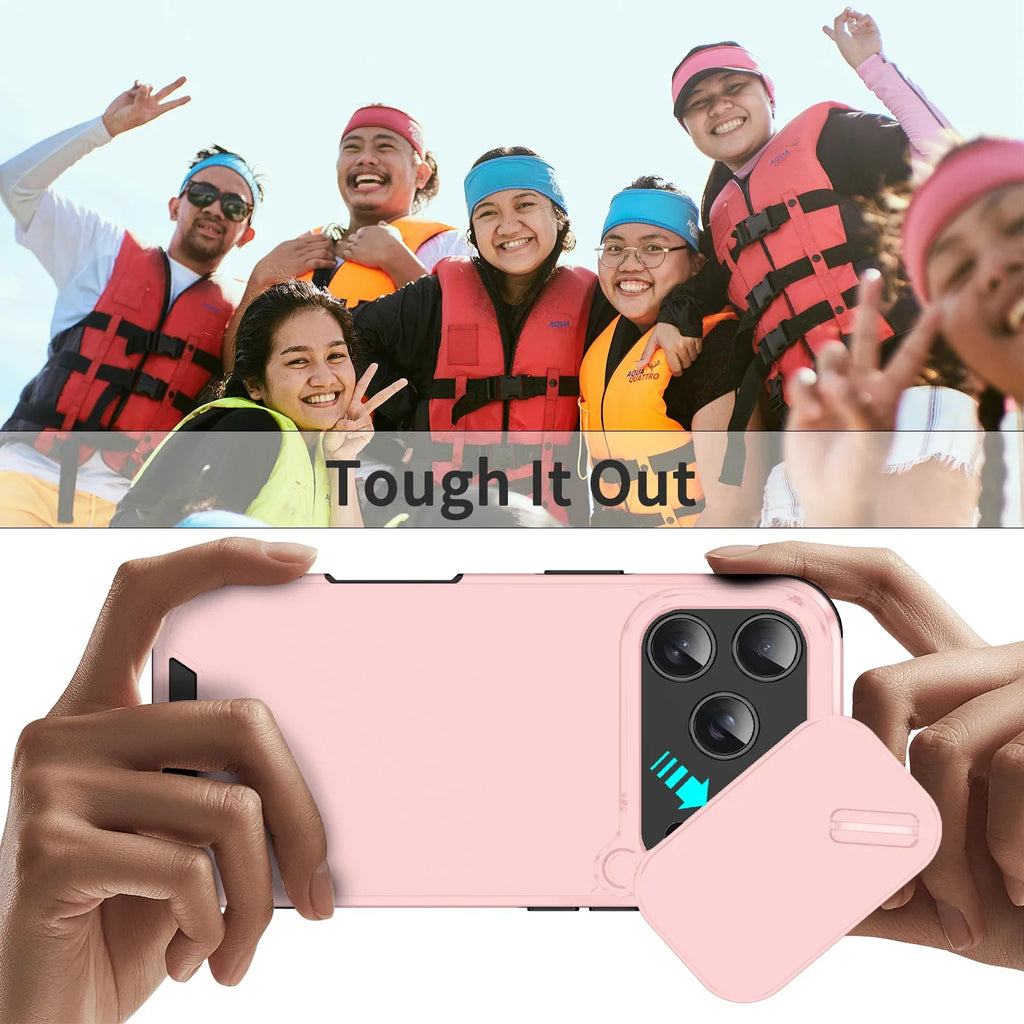 Anti-collision Shockproof Case For iPhone - Slide Camera Protective Cases