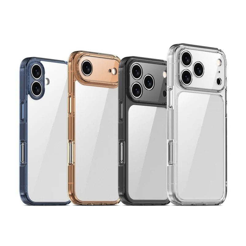 Luxury Transparent Shockproof Case For iPhone