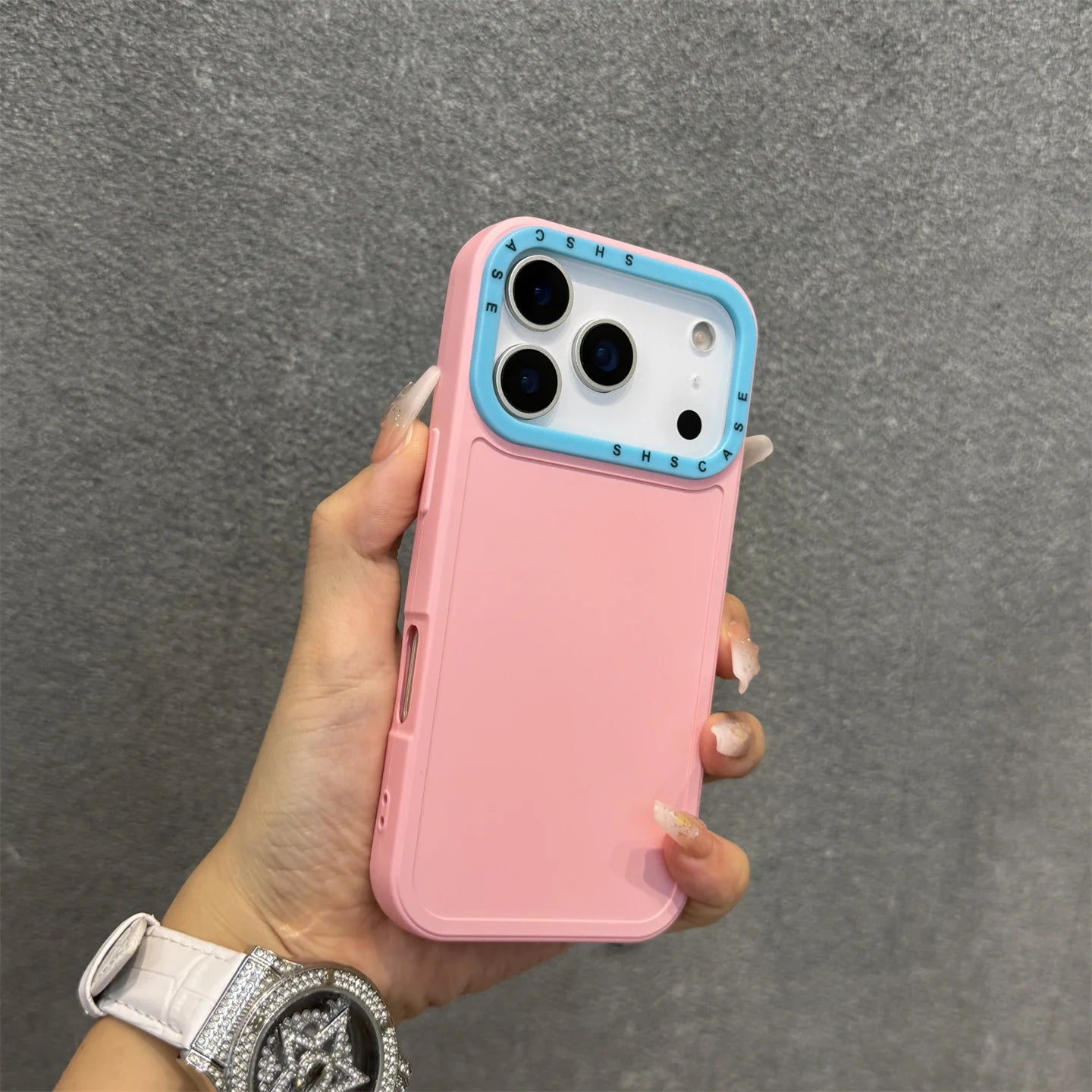 Collision Colour Lens Protector Soft Phone Case For iPhones