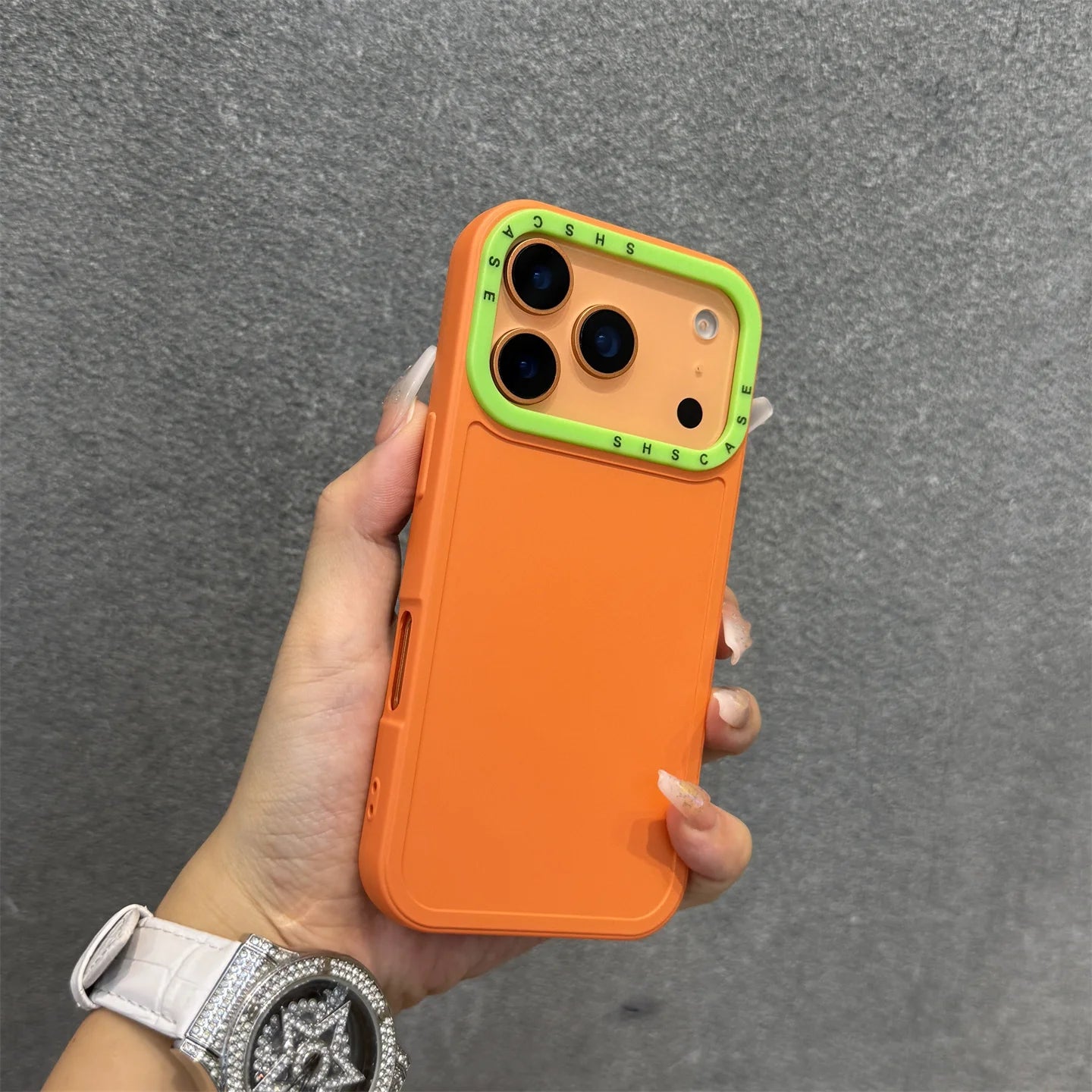 Collision Colour Lens Protector Soft Phone Case For iPhones
