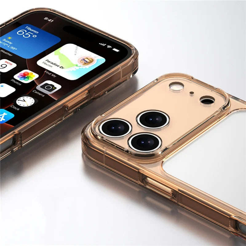 Luxury Transparent Shockproof Case For iPhone