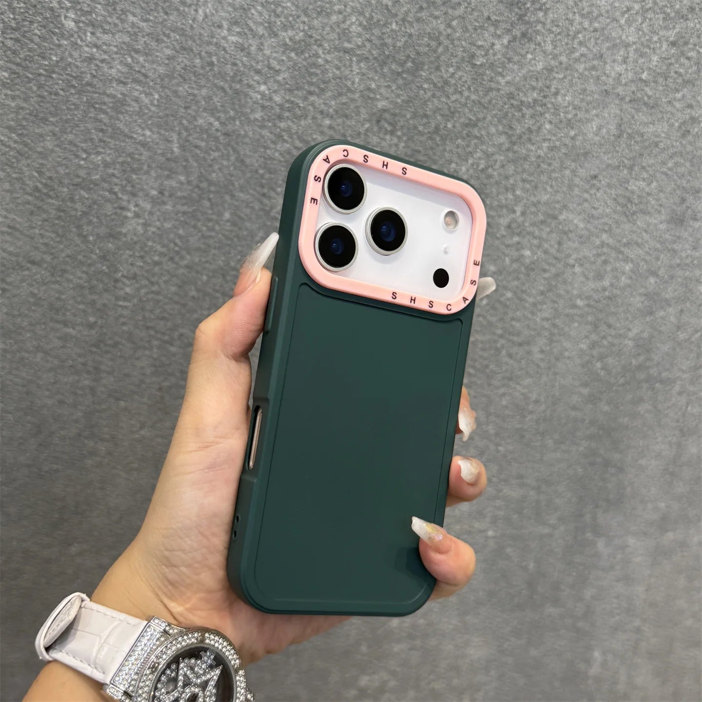 Collision Colour Lens Protector Soft Phone Case For iPhones
