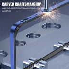 Hybrid Silicone Frame Aluminum Metal Phone Case For iPhone 17 16 15 14 13 12 Pro Max Better Heat Bumper