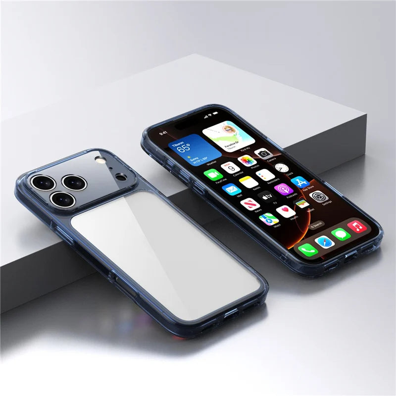 Luxury Hybrid Transparent Shockproof Case For iPhone