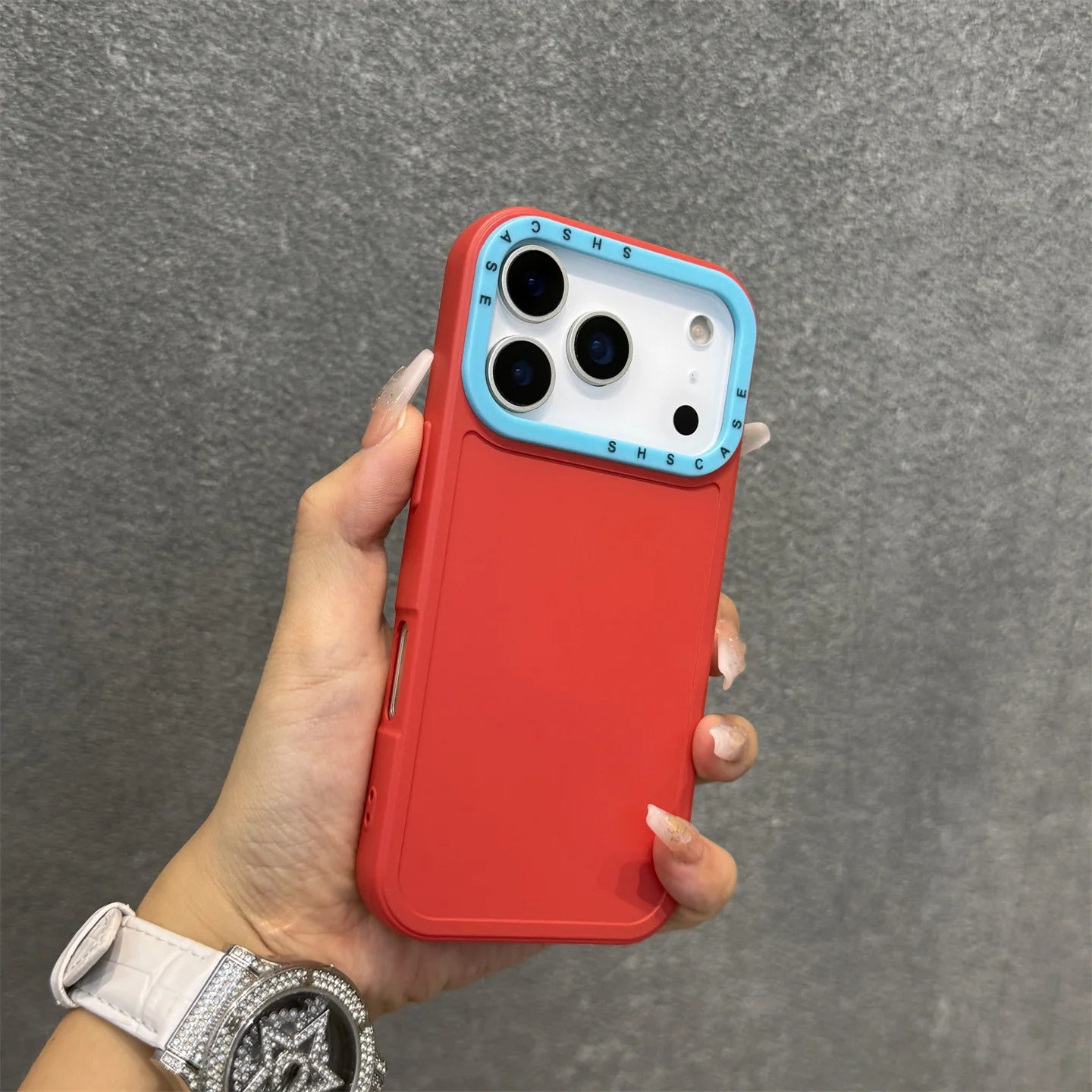 Collision Colour Lens Protector Soft Phone Case For iPhones