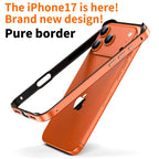 Hybrid Silicone Frame Aluminum Metal Phone Case For iPhone 17 16 15 14 13 12 Pro Max Better Heat Bumper
