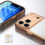 Luxury Hybrid Transparent Shockproof Phone Case For iPhone 17 Pro Max 17 Air 17Pro Max Clear Hard Acrylic Protective Back Cover