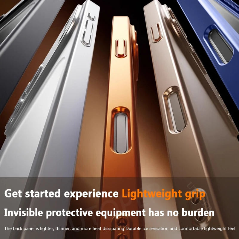 Simple Translucent with Lens Film Case for iPhone 17 Pro Max All-inclusive Anti-fall Damping Cover