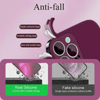 Official Phone Case For IPhone - Silicone Solid Color Fall and Collision Protection Cover