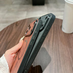Magnetic Leather Case for iPhone - Cover Magnet for Mag-safe Anti-knock All-round Camera Protector Shell