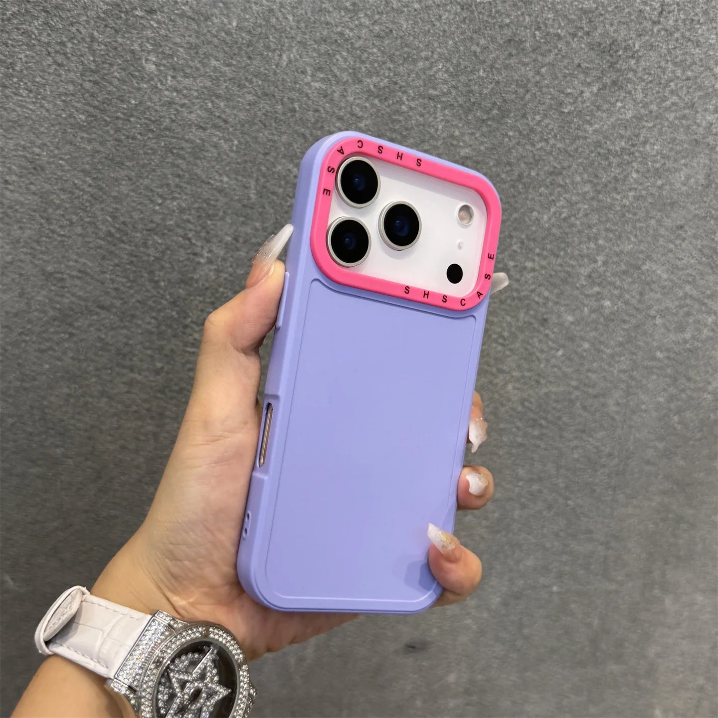 Collision Colour Lens Protector Soft Phone Case For iPhones