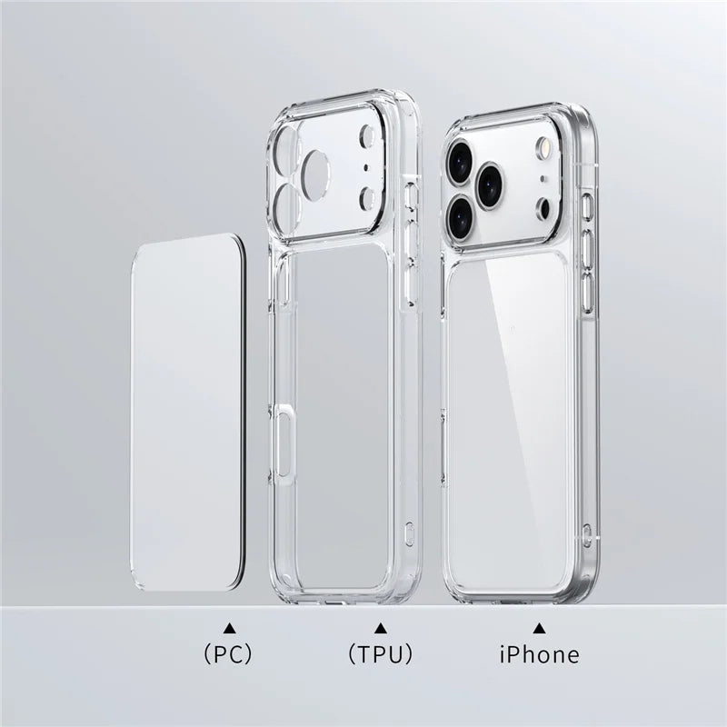 Luxury Transparent Shockproof Case For iPhone
