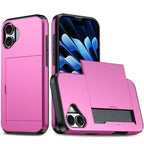 Phone Case For iPhone 17 Air 16E 15 14 Plus 13 12 Pro Max Wallet Cover Credit Card Holder Slot Sliding Pocket  Protective