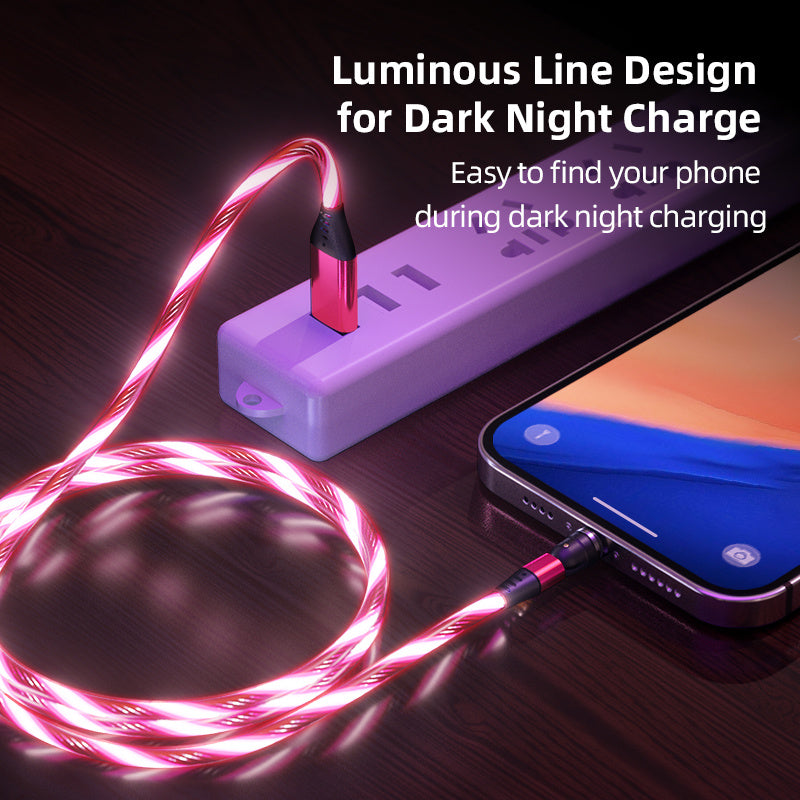 Rotatable Luminous Magnetic Cable For Fast Charging