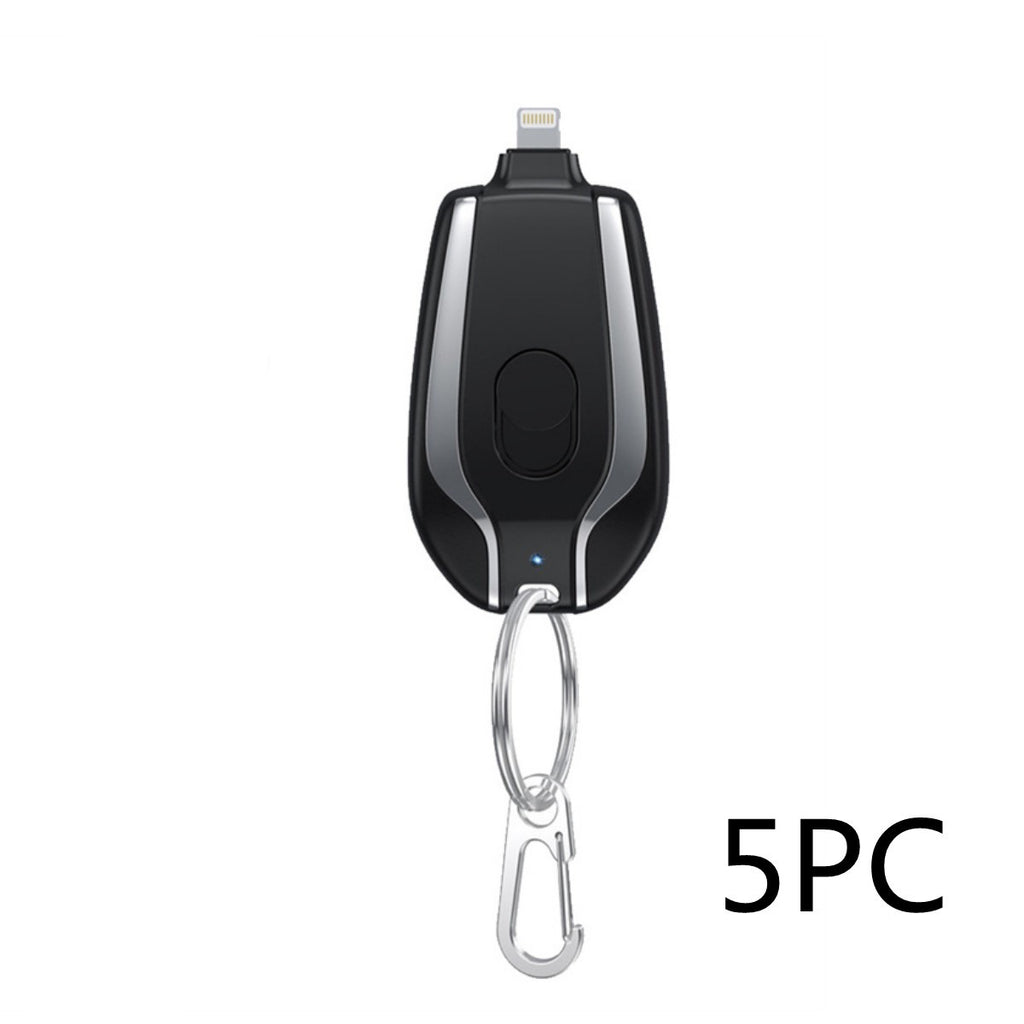 1500mAh Mini Power Emergency Pod Key chain Charger With Type-C - Ultra-Compact Mini Battery Pack
